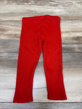 Cat & Jack Ribbed Leggings Red sz 12m