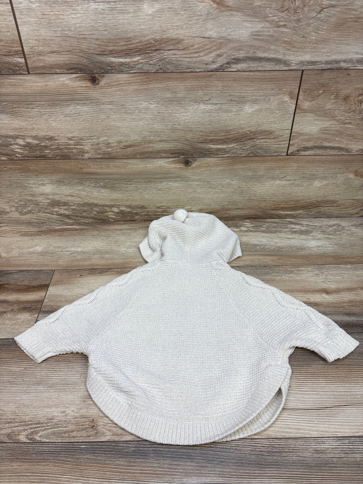 Cat & Jack Cable Knit Hooded Sweater Beige sz 12-18m