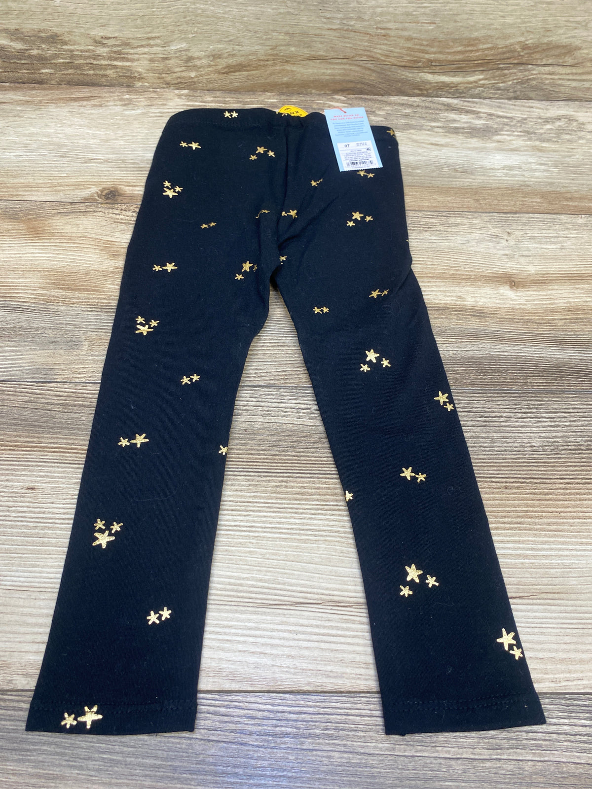 NEW Cat & Jack Star Leggings Black sz 3T
