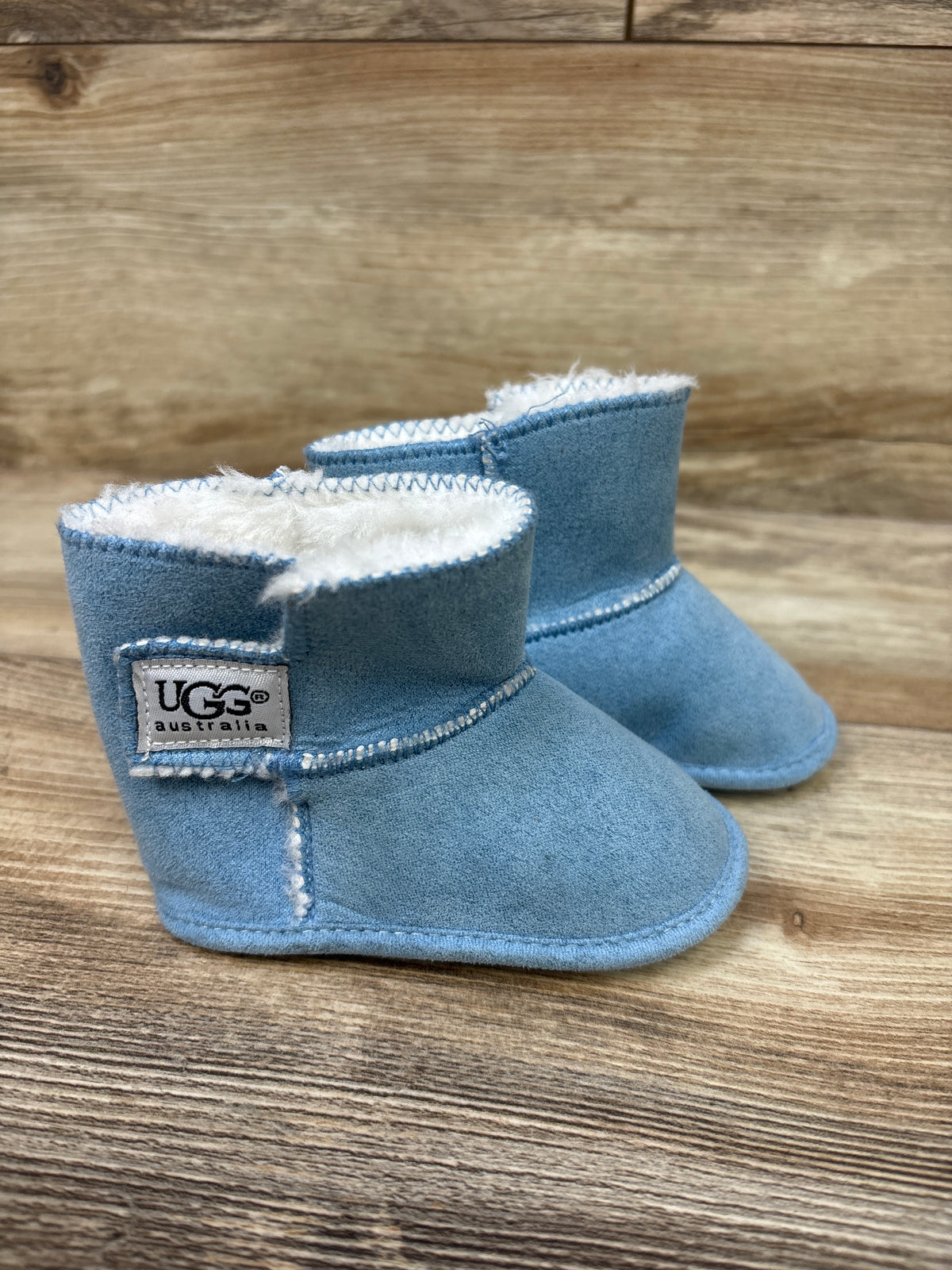 UGG Baby Booties Erin Baby Blue sz 3/4c