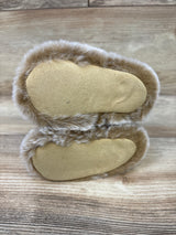 Rising Star Faux Fur Booties Brown sz 3-6m