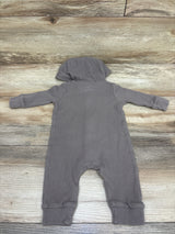 Carter's Waffle Knit Hooded Coverall Brown sz 3m