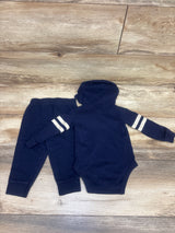 Carter's 2pc Hooded Bodysuit & Pants Set Navy sz 12m