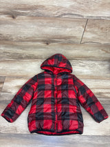 Epic Threads Plaid Puffer Jacket Red sz 3T