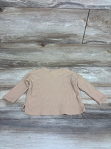 Cat & Jack Ribbed Long Sleeve Shirt Beige sz 18m