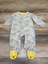 Disney Baby Winnie The Pooh Blanket Sleeper White sz 3/6m