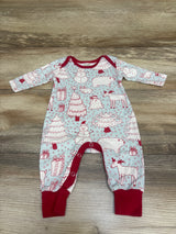Tesa Babe Snowman Christmas Coverall Blue sz 0-3m
