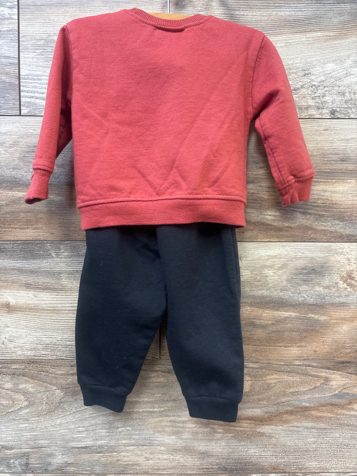 Disney Baby 2pc Cars Sweatshirt & Joggers Set Red sz 12m