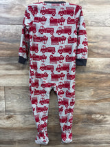 Carter's Firetruck Blanket Sleeper Grey sz 3T