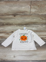 NEW Children's Place Cutest Pumpkin In The Patch Shirt Beige sz 12-18m