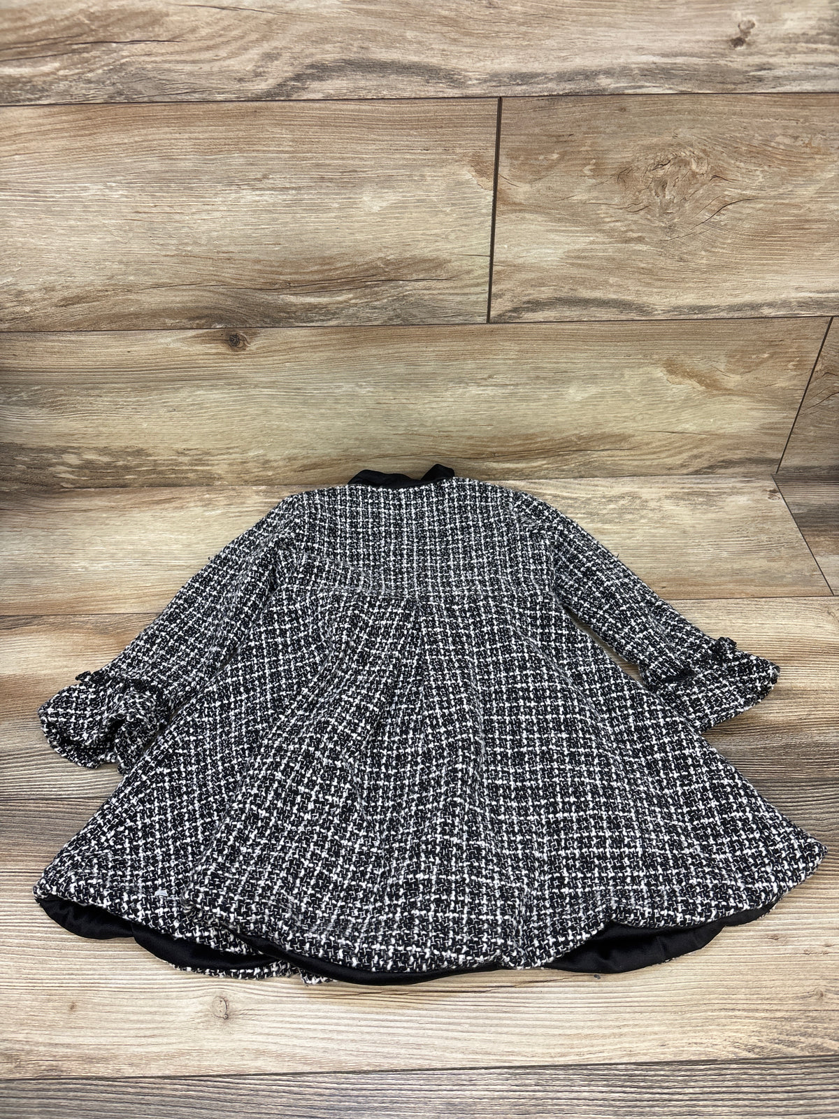 Nannette Tweed Dress Coat Black sz 3T