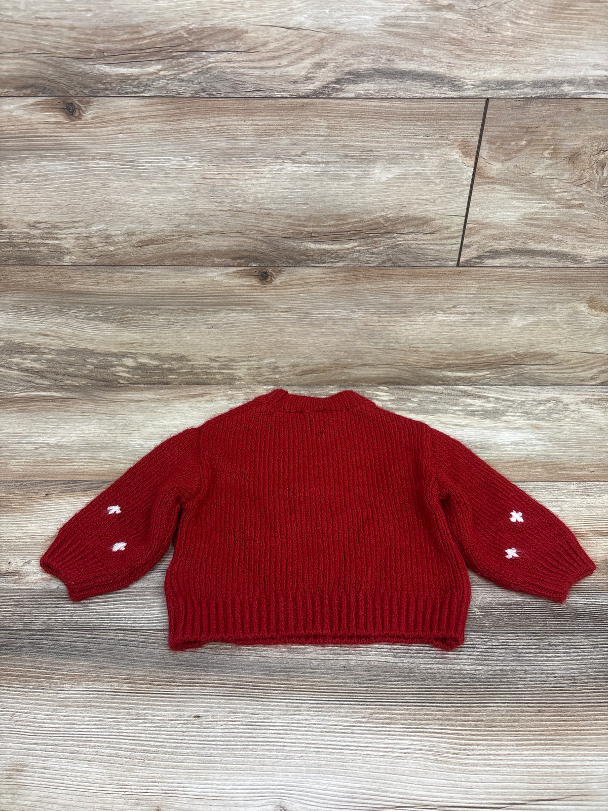 Zara Knit Christmas Sweater Red sz 9-12m