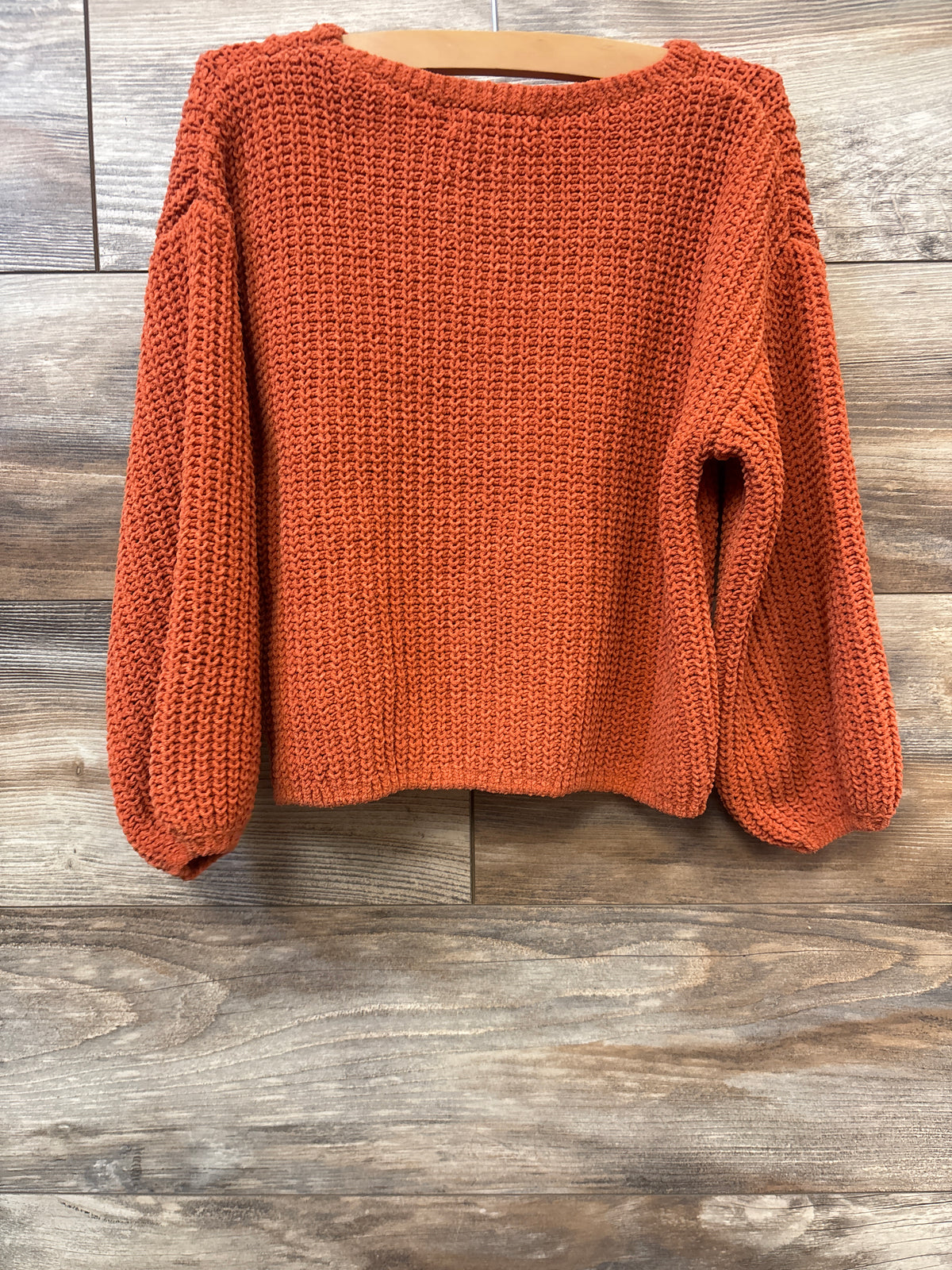 H&M Chunky Knit Sweater Orange sz 5/6T