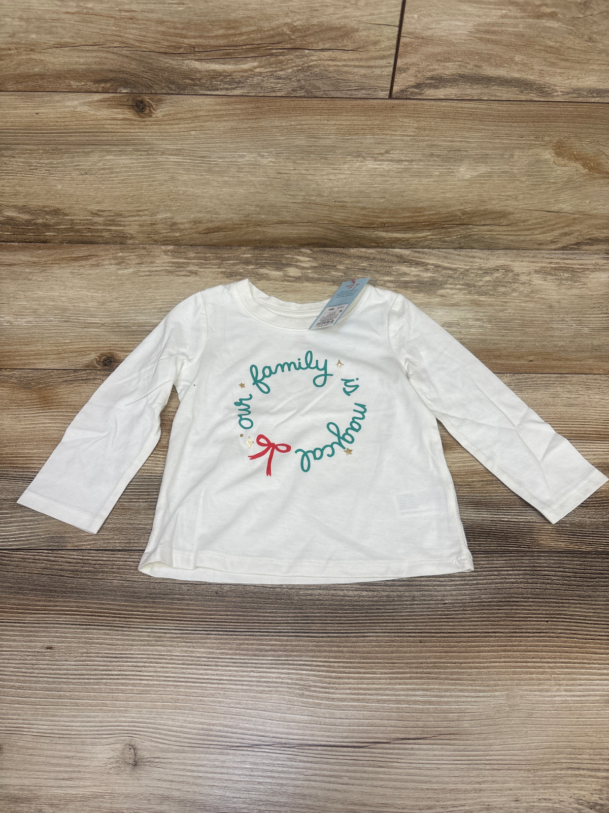 NEW Cat & Jack Our Family Is Magical Shirt White sz 18m