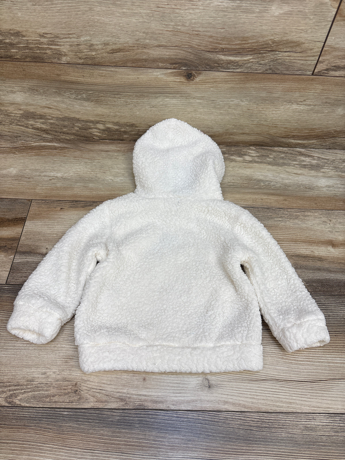 Shein Strawberry Sherpa Hooded Sweatshirt White sz 12-18m