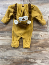 Cuddle Club Fleece Hooded Lion Bunting Tan sz 0-3m