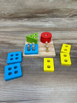 Little Elephant Wooden Geometric Shape Stacker