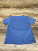 Kit + Pearl Embroidered Monster Trick Shirt Blue sz 2T
