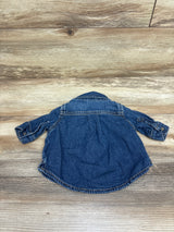 Baby Gap Button Up Denim Shirt Blue sz 0-3m