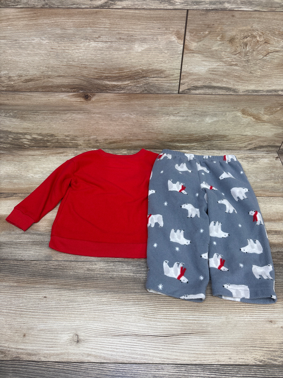 Just One You 2pc Fleece Pajama Set Red sz 18m