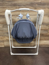 Graco Slim Spaces Compact Baby Swing in Pristine Blue