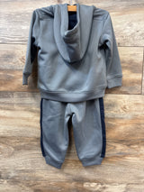 Nike 2pc Dri-Fit Hooded Tracksuit Set Grey sz 18m