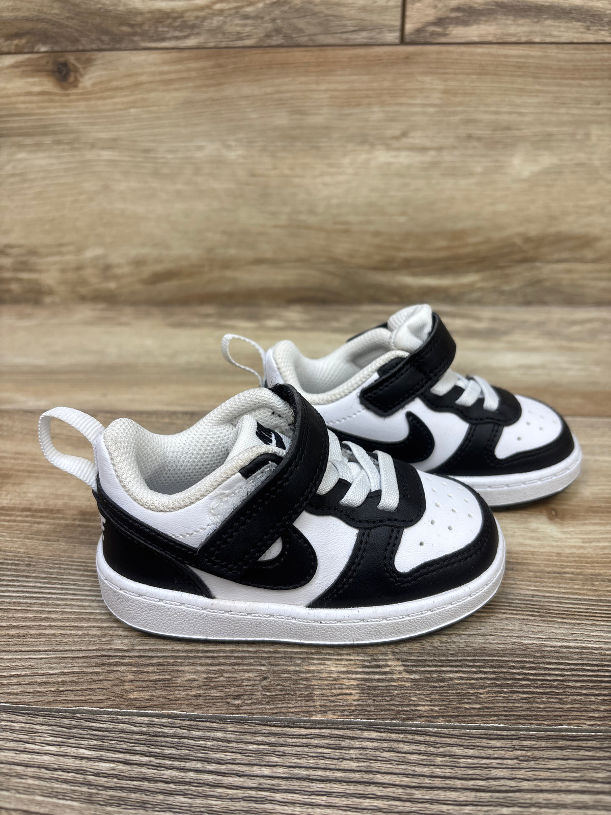 Nike Court Borough Low Recraft TD 'Black White' Sneakers sz 5c