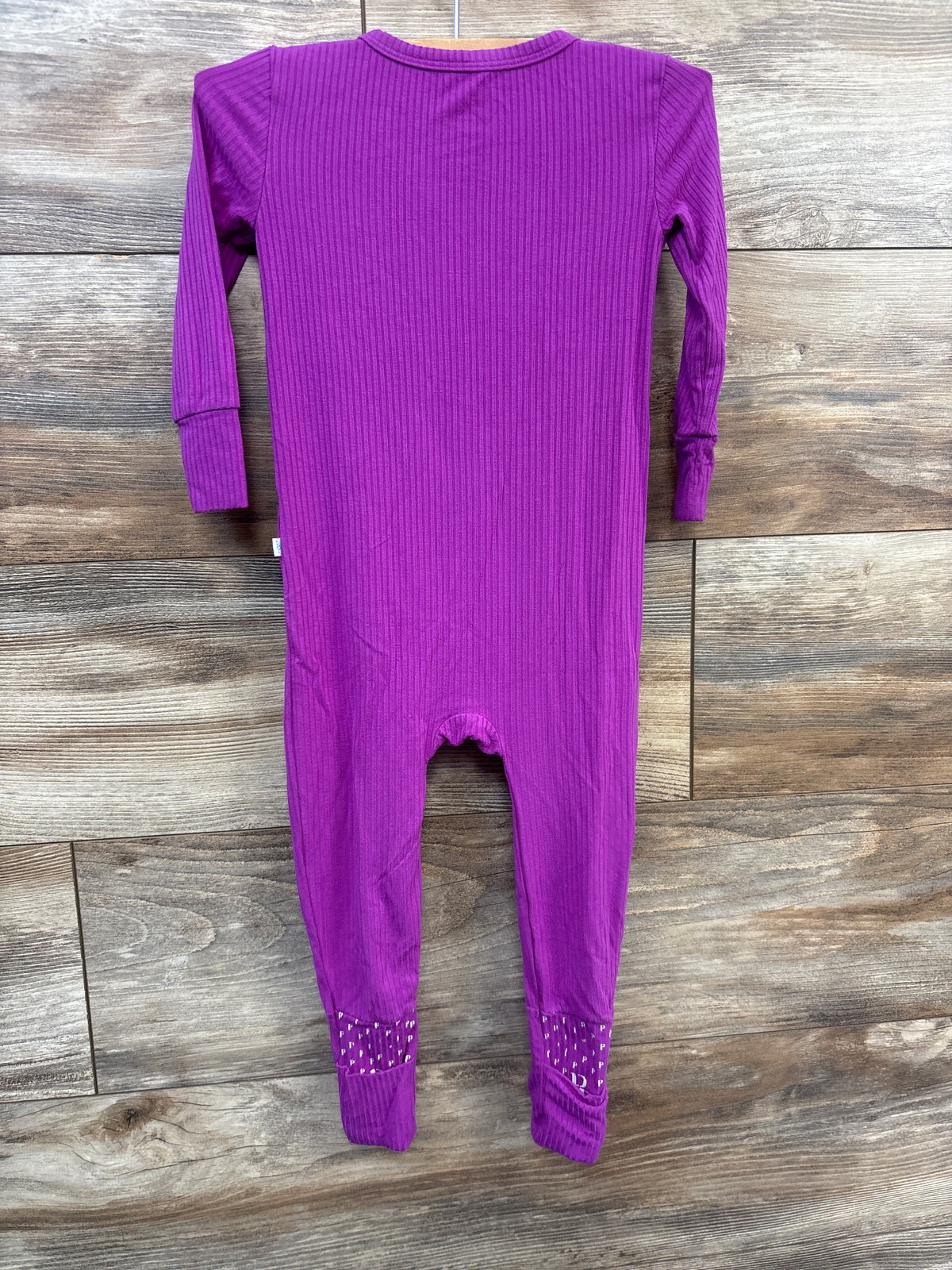 Posh P. Ribbed Bamboo Footie Sleeper Hot PInk sz 12-18m