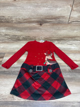 NEW Zunie Ribbed Deer Dress Red sz 3T