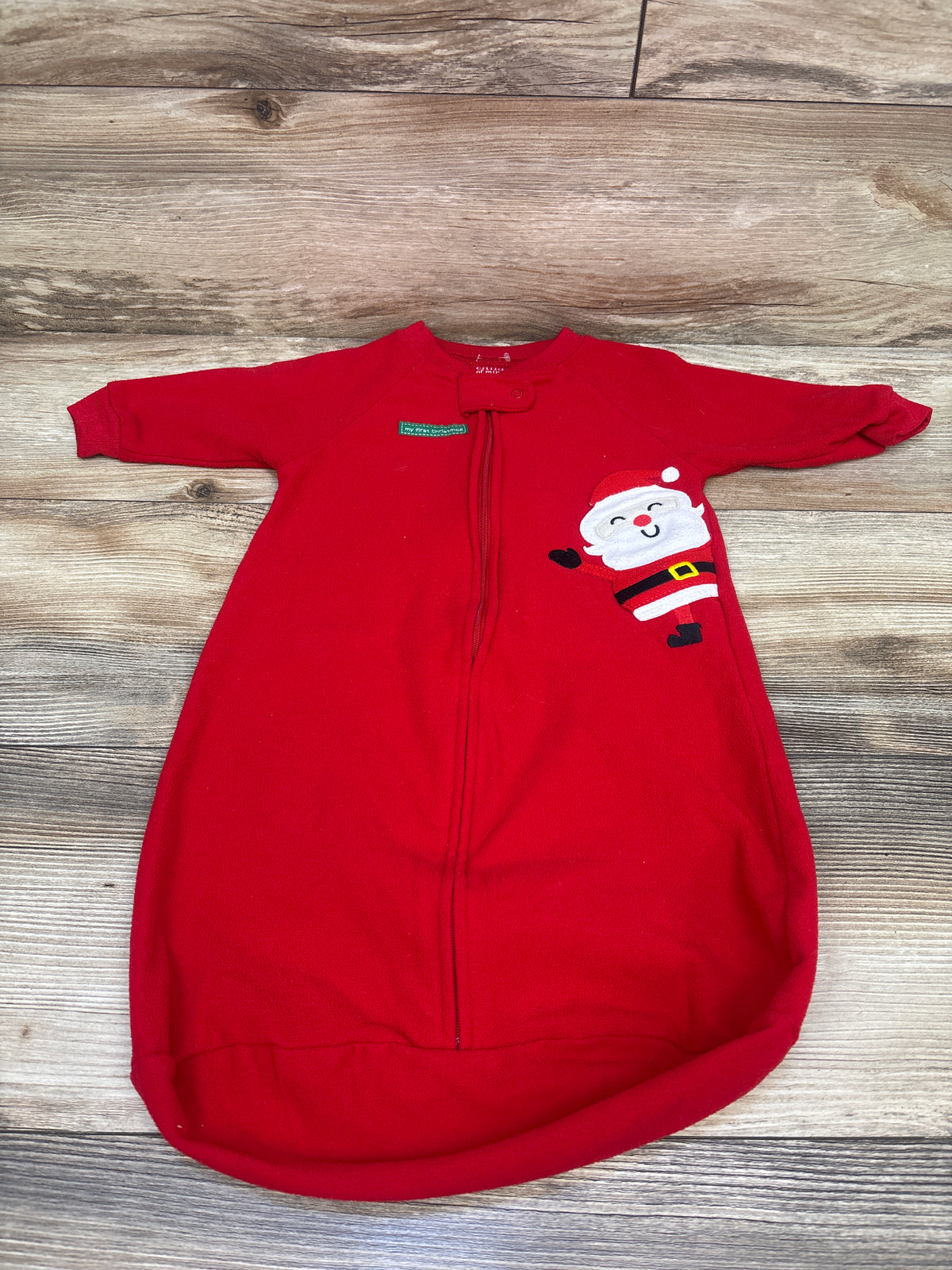 Child Of Mine My First Christmas Blanket Sleep Sack Red sz 0-9m