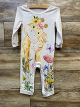 Giraffe Coverall White sz 18-24m