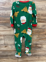 Carter's Santa Blanket Sleeper Green sz 3T