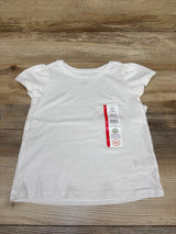 NEW Wonder Nation Puff Sleeve Shirt White sz 2T