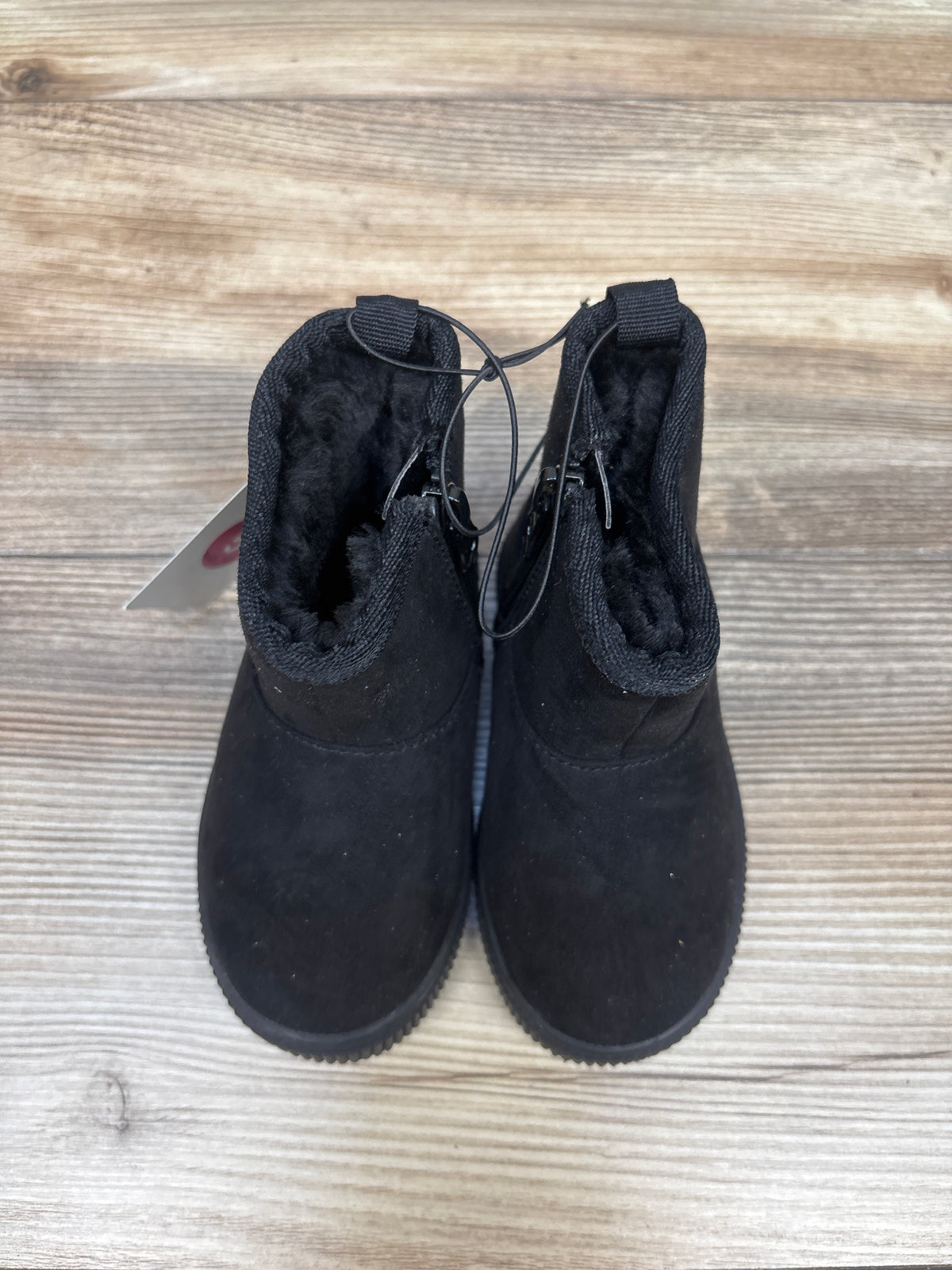 NEW Cat & Jack Arlo Faux Fur Lined Booties Black sz 5c