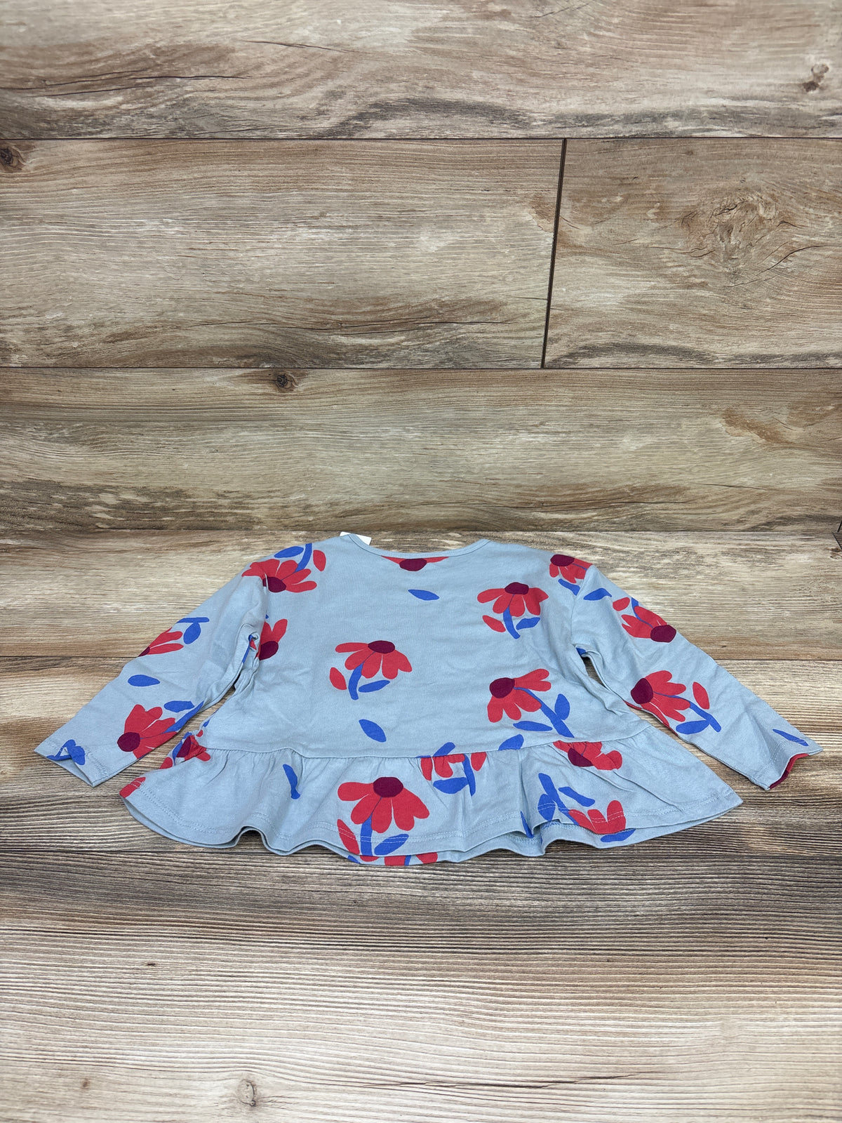 NEW Carter's Long Sleeve Peplum Top Blue sz 2T