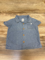 Carter's Chambray Button-Up Shirt Blue sz 9m