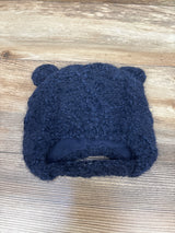 NEW Children's Place Faux-Fur Winter Hat Navy sz 6-12m