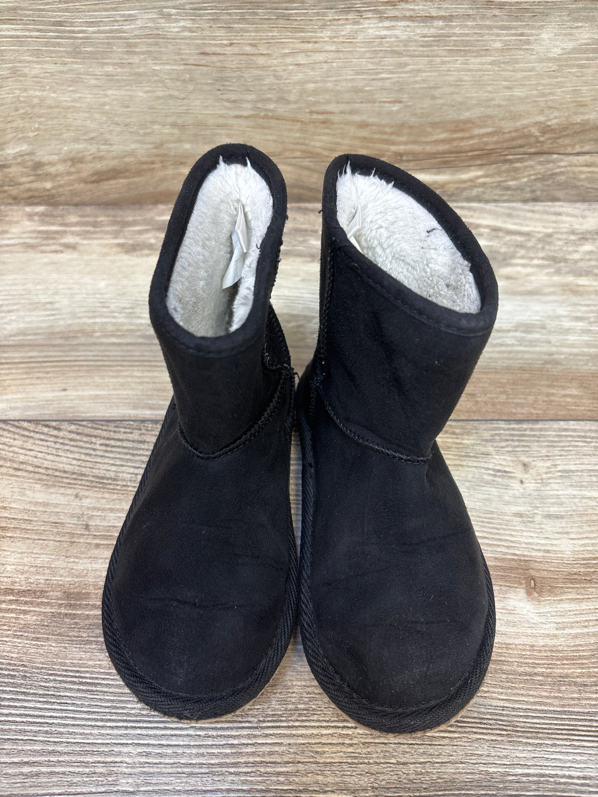 Old Navy Faux-Suede Faux-Fur Lined Boots Black sz 9c