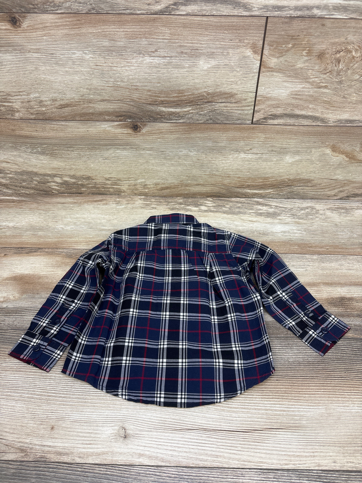 NEW Children's Place Button-Up Shirt Navy sz 12-18m