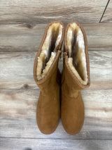 Cat & Jack Natalia Tall Shearling Style Boots Cognac sz 5Y