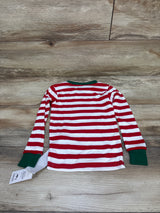 NEW Just One You Striped Santa Pajama Shirt Red sz 4T