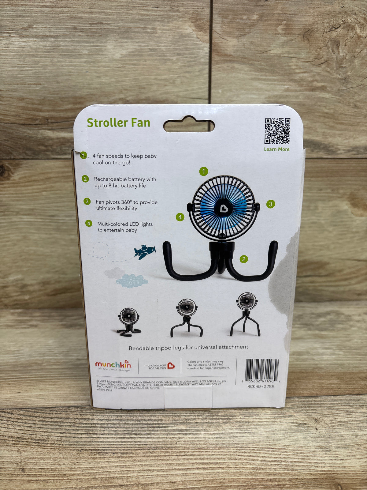 NEW Munchkin Stroller Fan