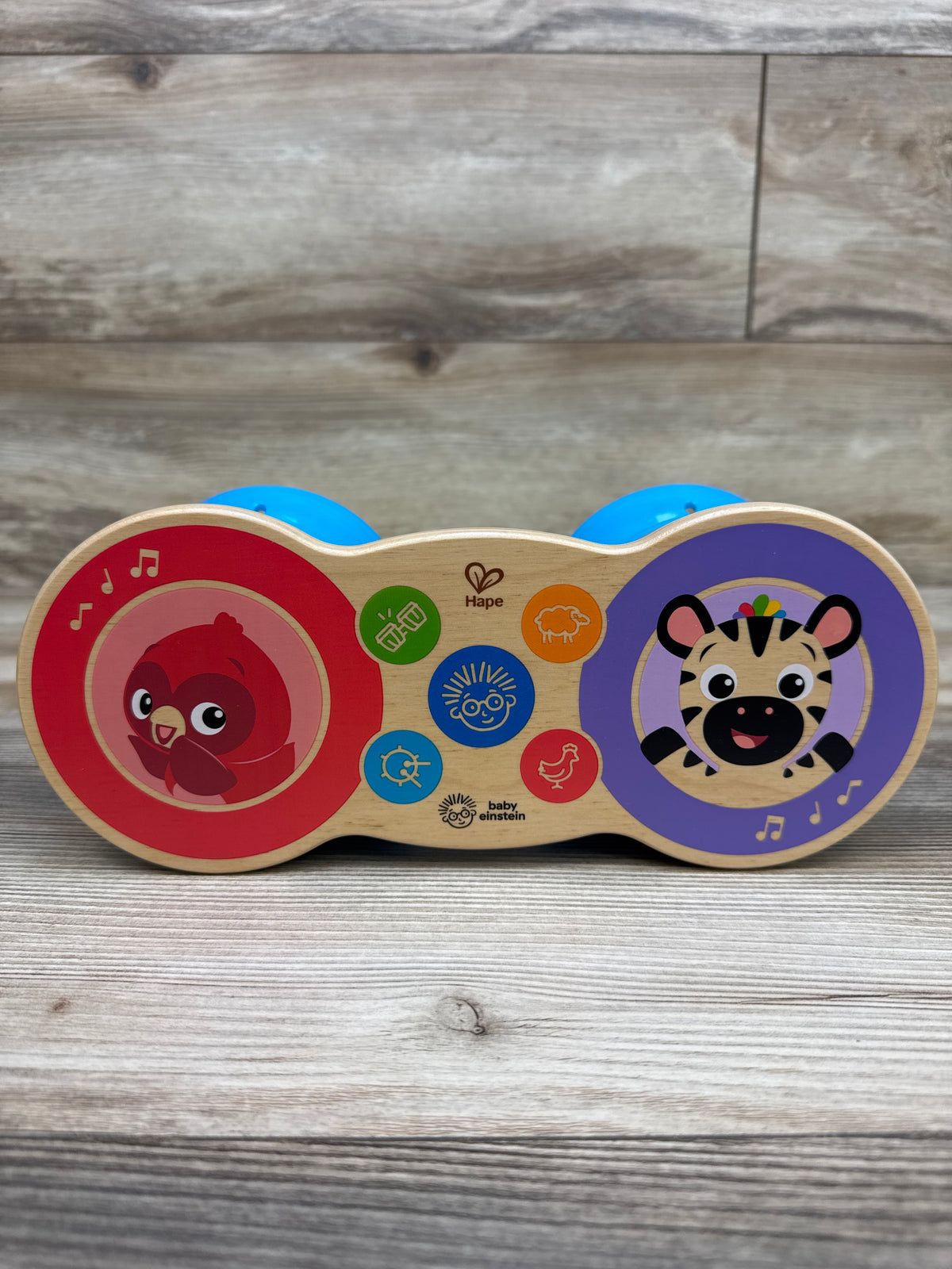 Baby Einstein & Hape Upbeat Tunes Magic Touch Wooden Drums