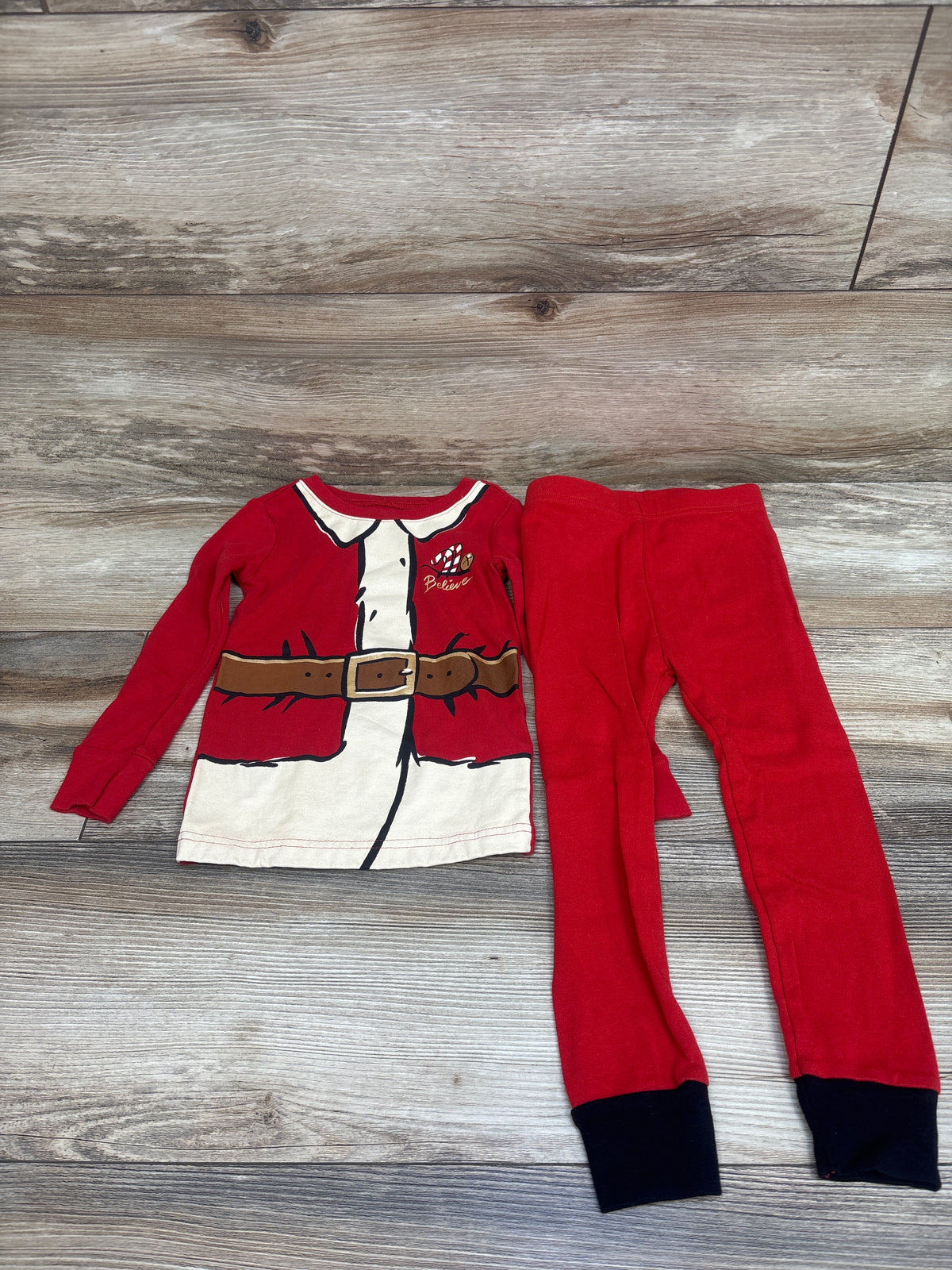 Old Navy 2pc Santa Pajama Set Red sz 3T