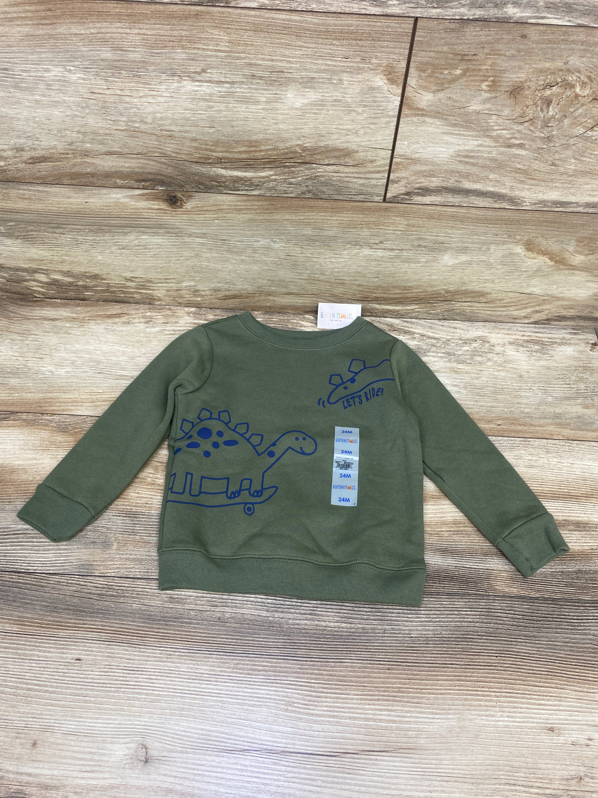NEW Garanimals Pullover Sweatshirt Green sz 24m