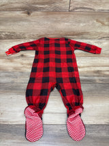NEW Jammies For Families Buffalo Plaid Sleeper Red sz 0-3m