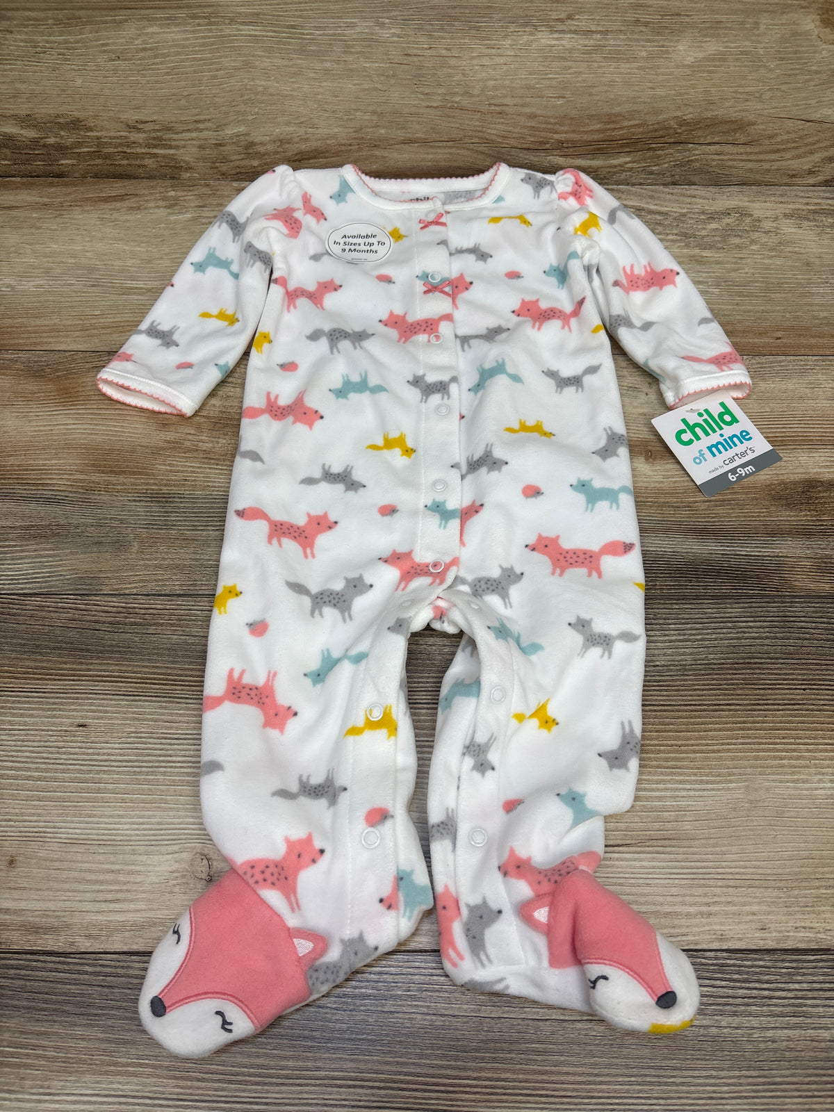 NEW Child Of Mine Blanket Sleeper White sz 6-9m