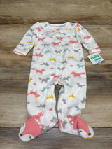 NEW Child Of Mine Blanket Sleeper White sz 6-9m