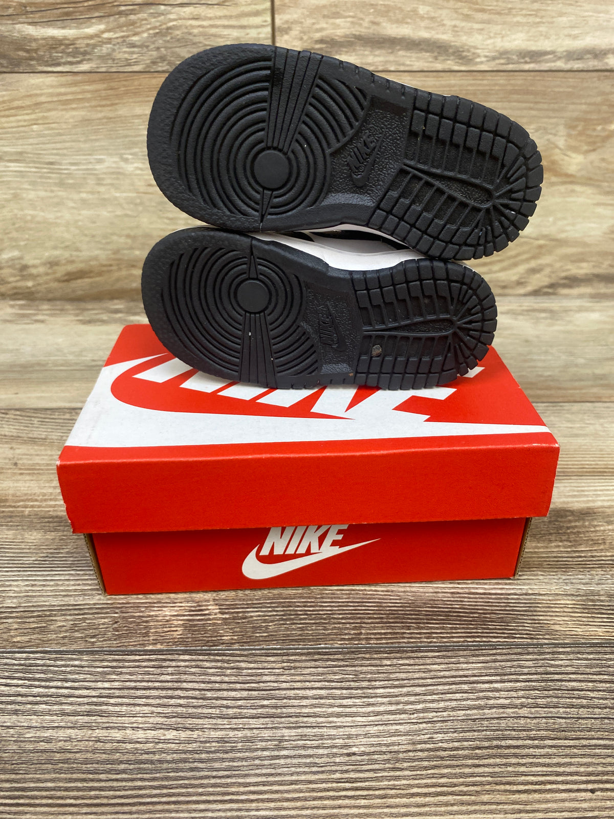 Nike Dunk Low TD 'Black White' Sneakers sz 6c