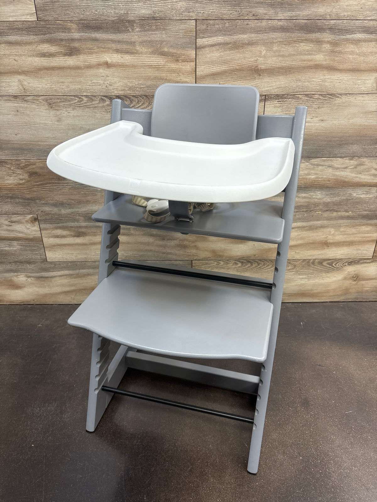 Stokke Tripp Trapp High Chair with Tray in Storm Grey